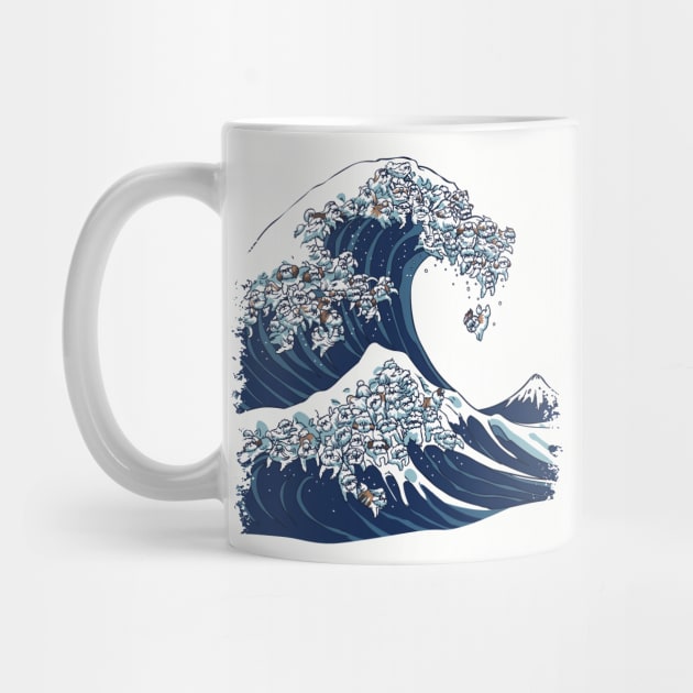 The Great Wave Shih Tzu by huebucket